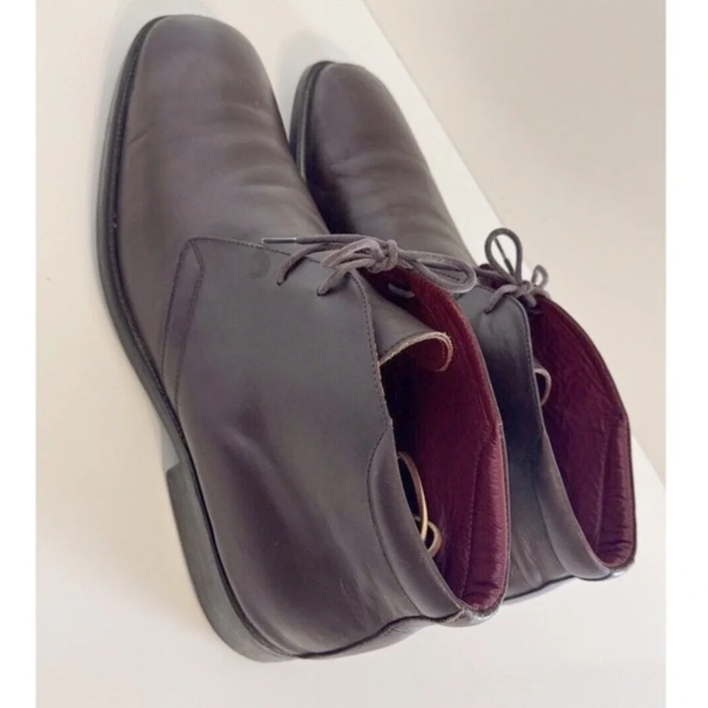 Bachrach Leather Chukka Boots Brown Lace Up Ankle Dress Shoes‎ 14 Preppy 48-05